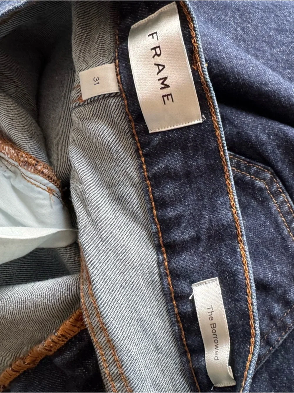 Frame Denim The Borrowed Jeans in Taboo, Size 31 - Picture 7 of 8